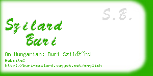 szilard buri business card